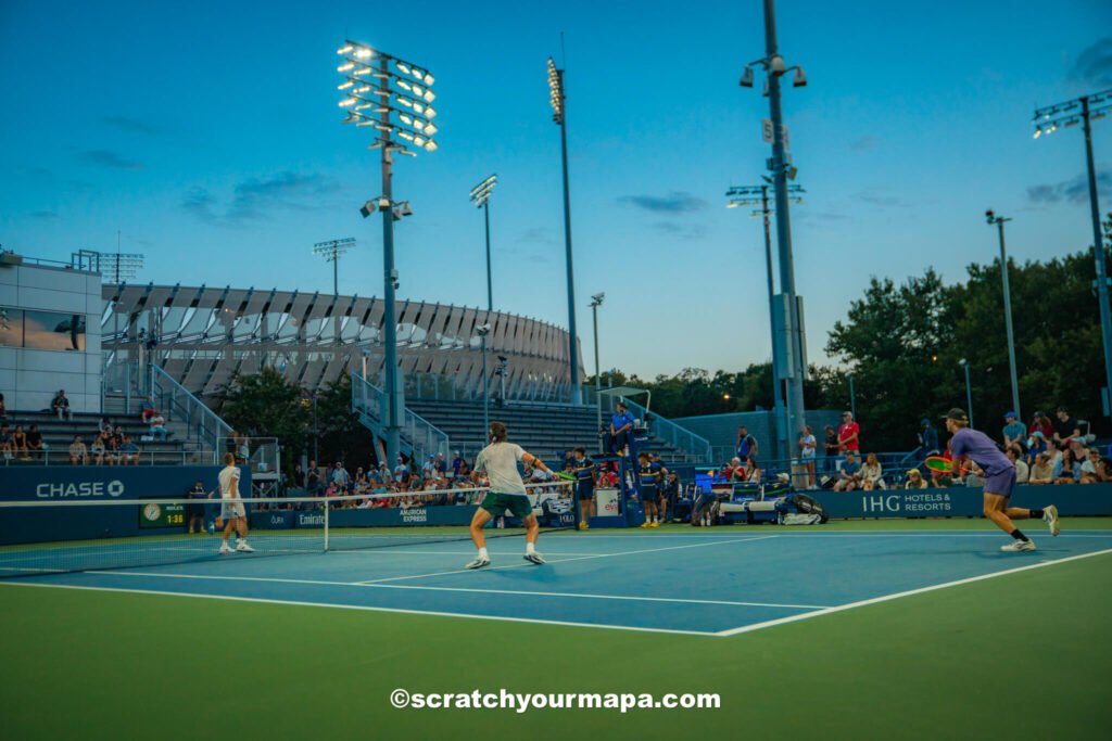 courts at the US Open in New York