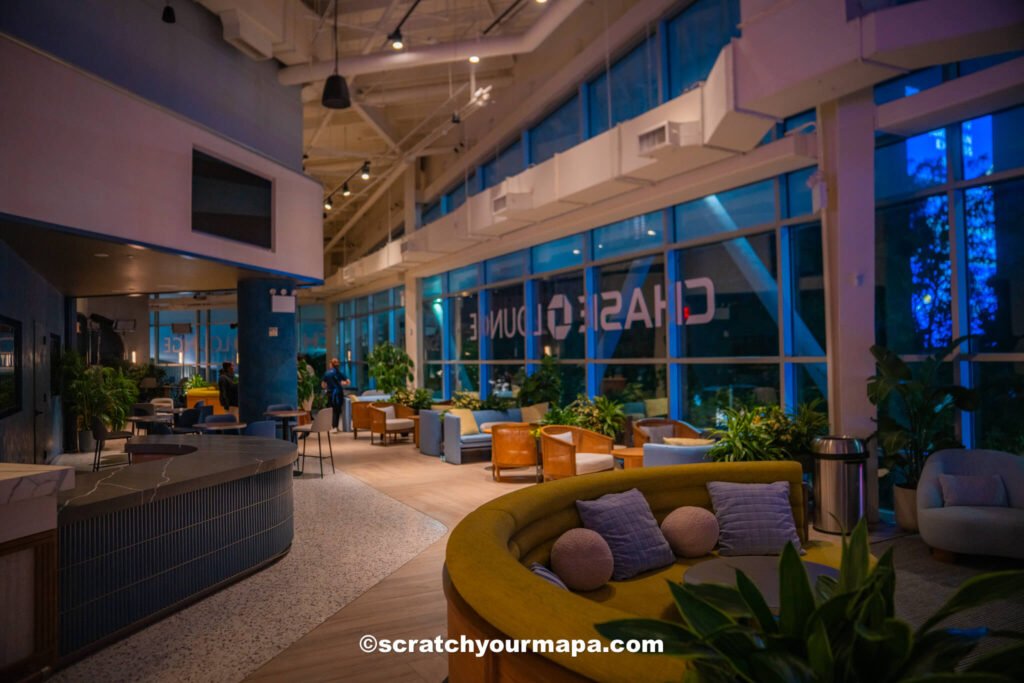 Chase lounge at the US Open in New York
