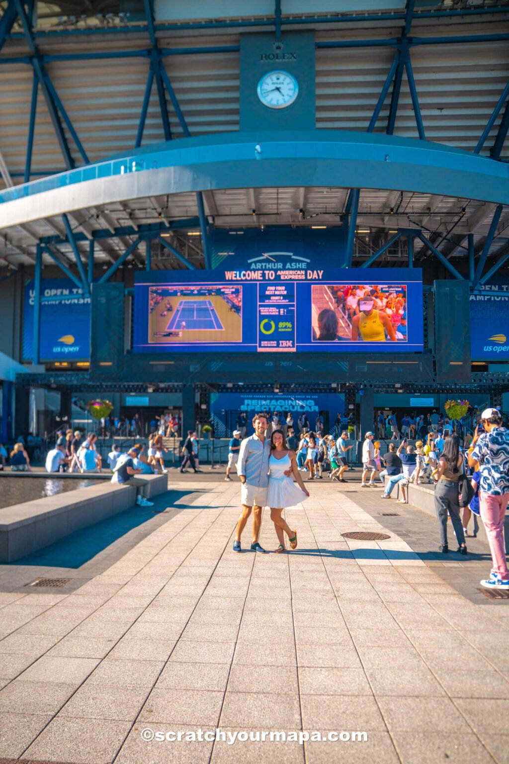 Arthur Ashe Stadium at the US Open in New York