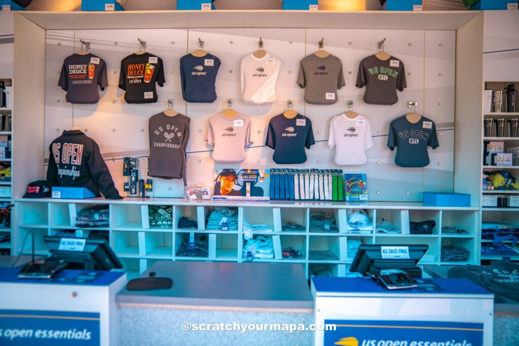 merchandise at the US Open in New York