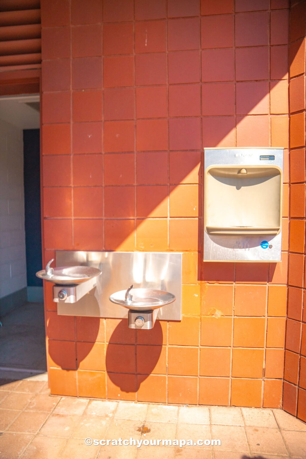 water fountain at the US Open in New York