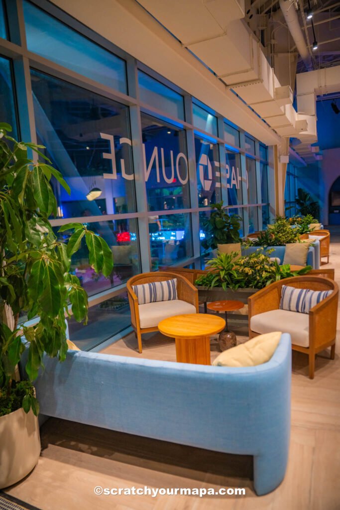 Chase lounge at the US Open in New York