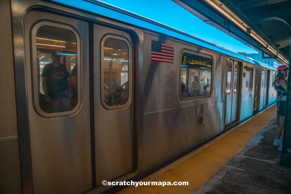 using the subway to get to the US Open in New York