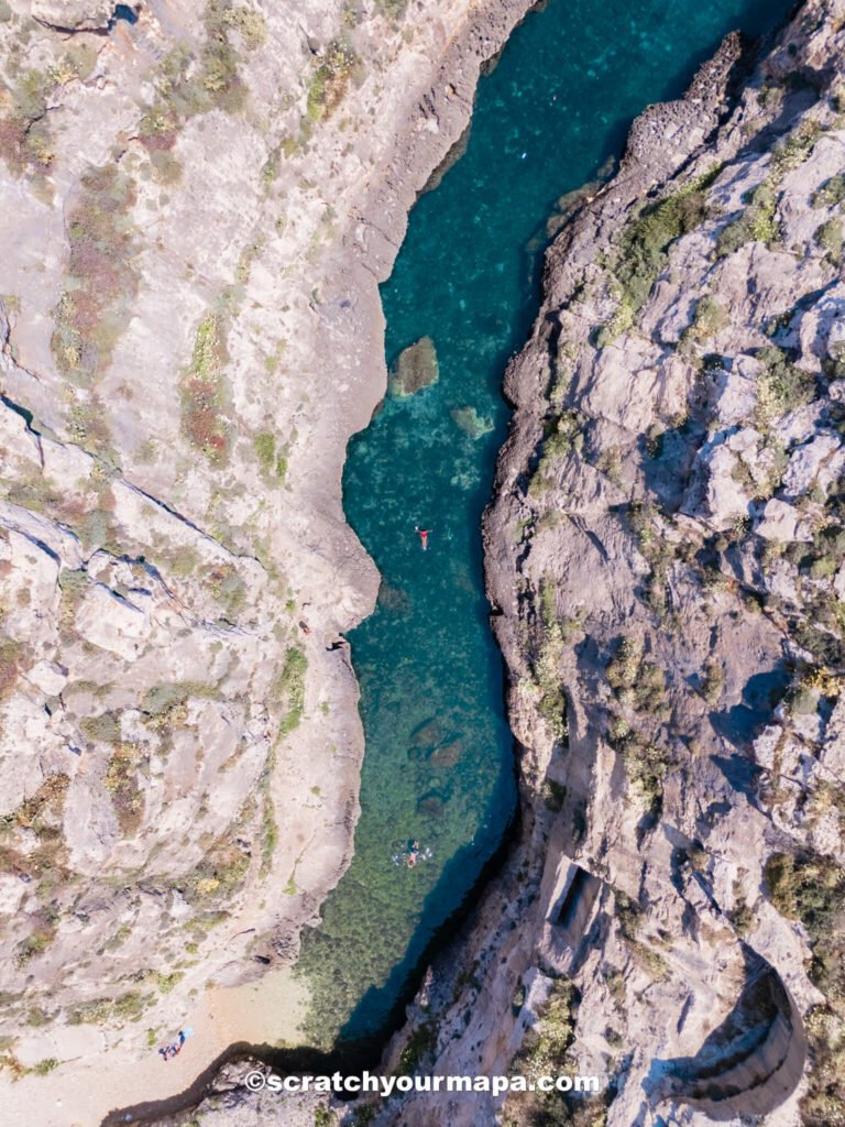 Wied Il-Ghasri in Gozo, Malta