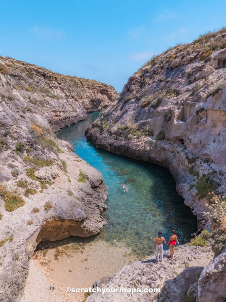 Wied il-Ghasri in Gozo Malta