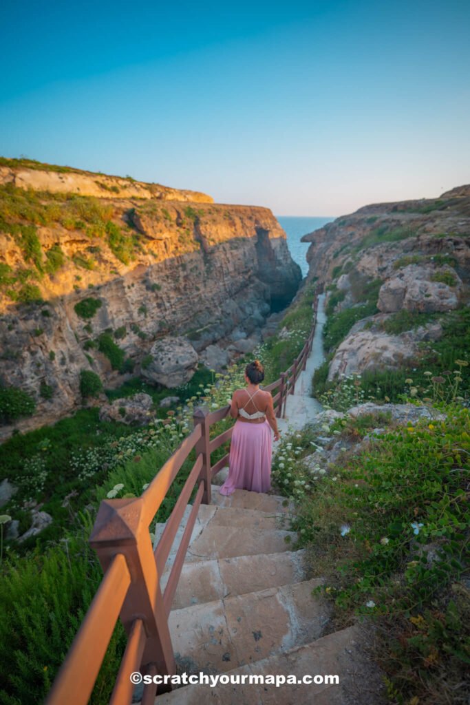 Wied il-Mielah in Gozo, Malta