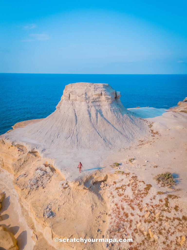 Xwejni Bay on the island of Gozo, Malta