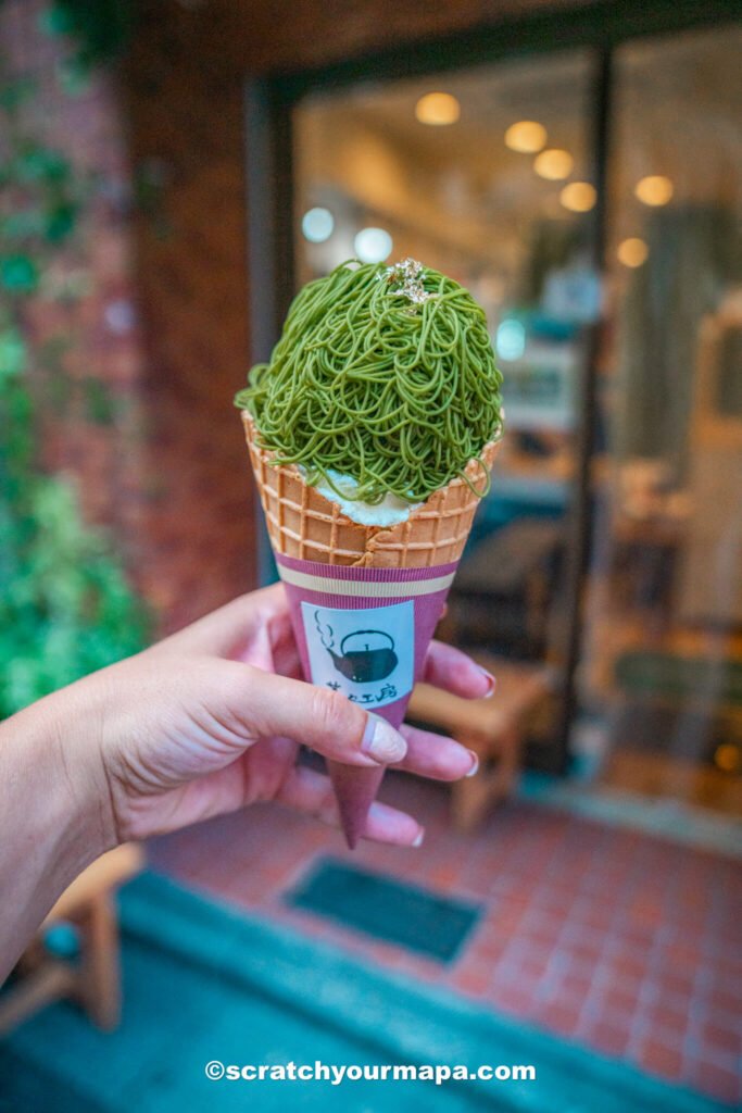 matcha ice cream in Tokyo