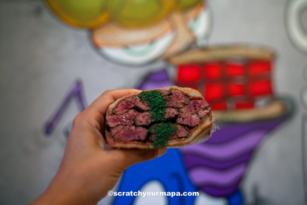 steak sandwich in Tokyo
