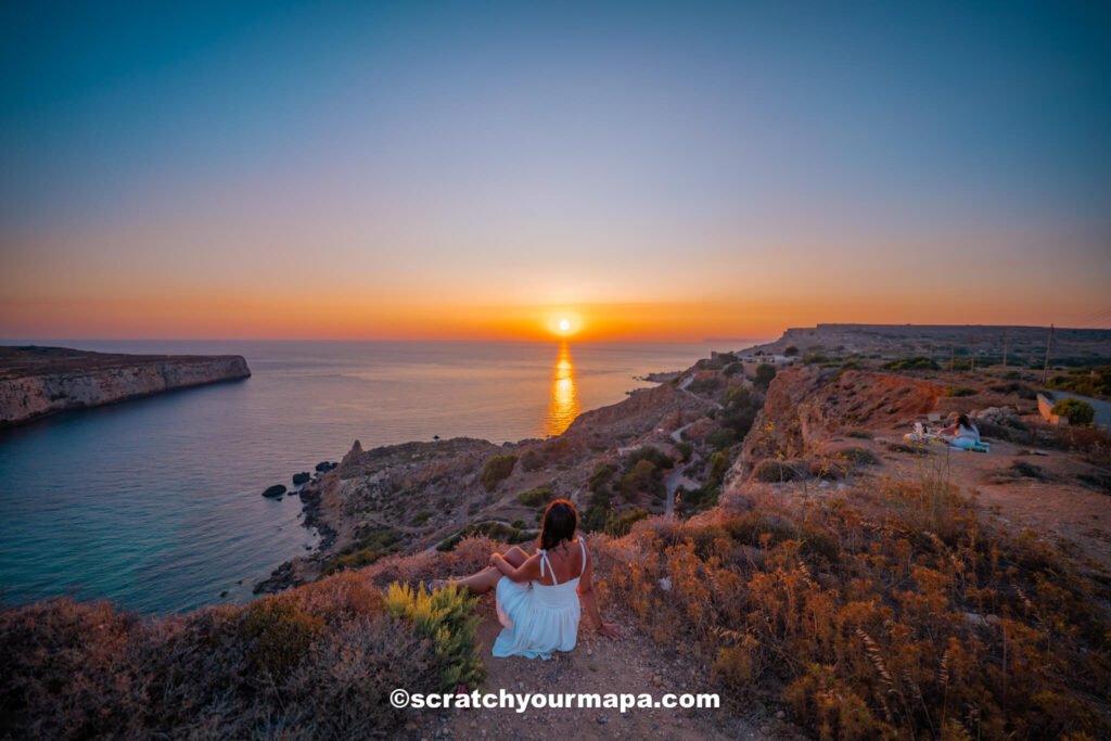 sunset in Malta