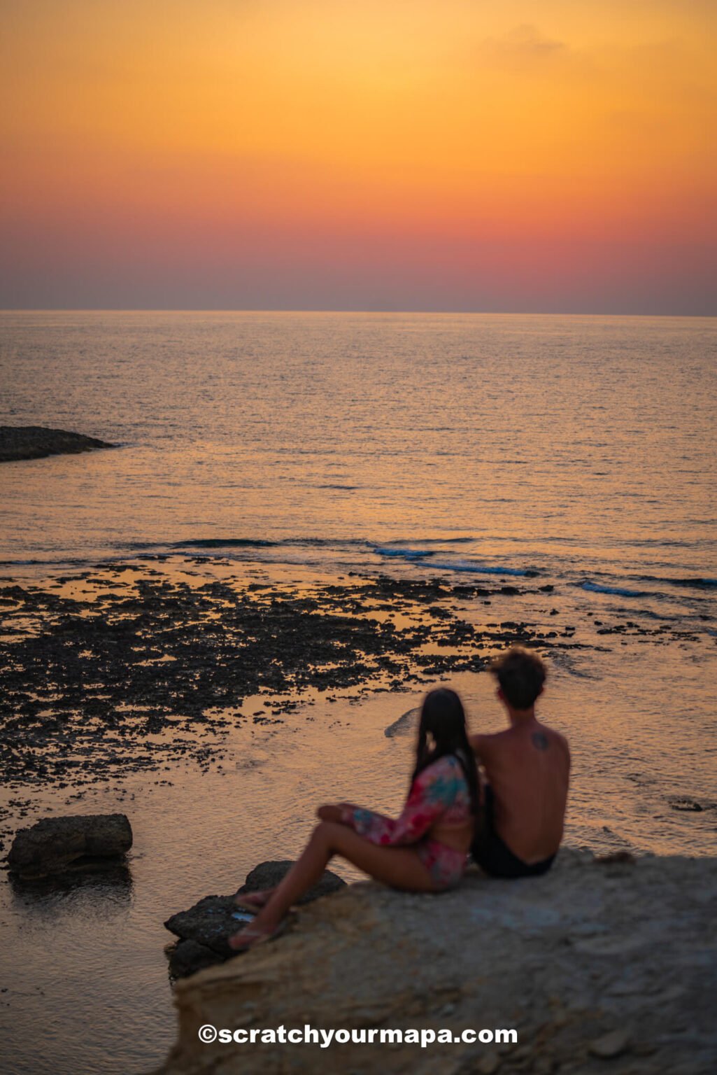 sunset in Gozo, Malta
