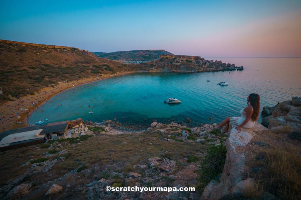 sunset in Malta