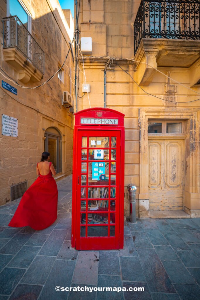 telephone booth in Gozo Malta