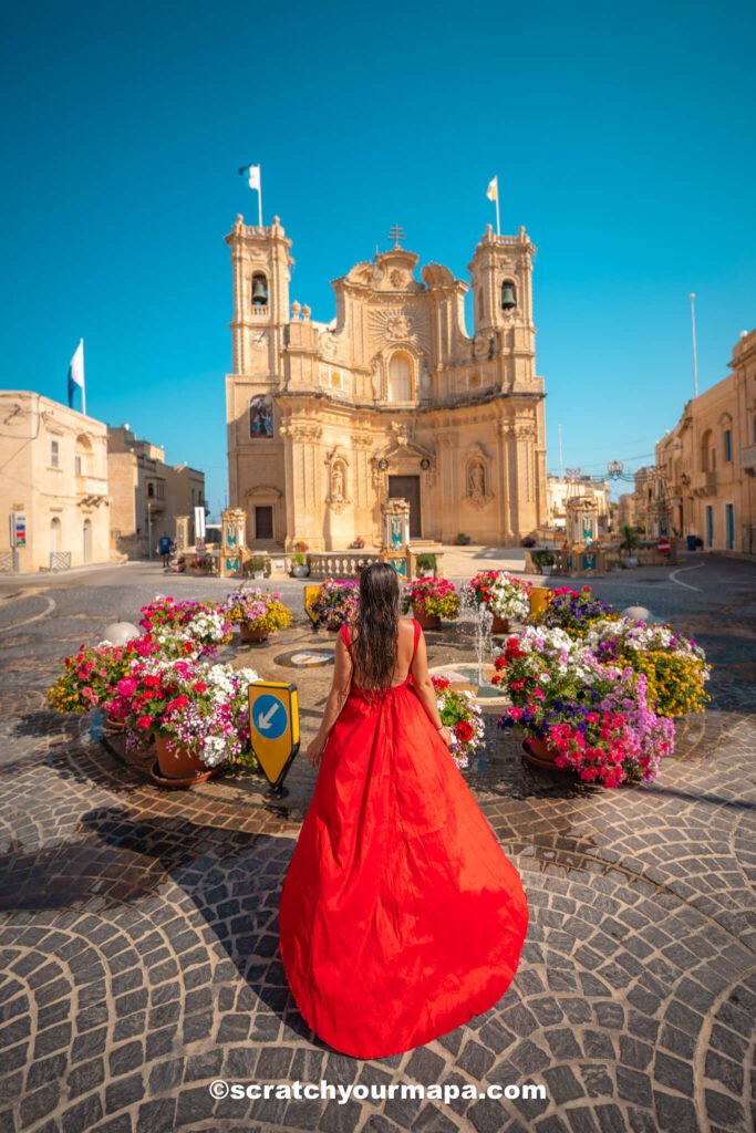 town in Gozo Malta