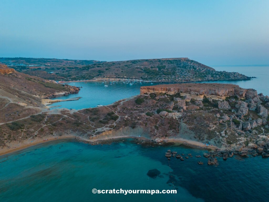 Golden Bay in Malta