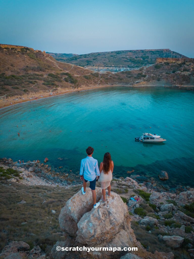 Golden Bay in Malta