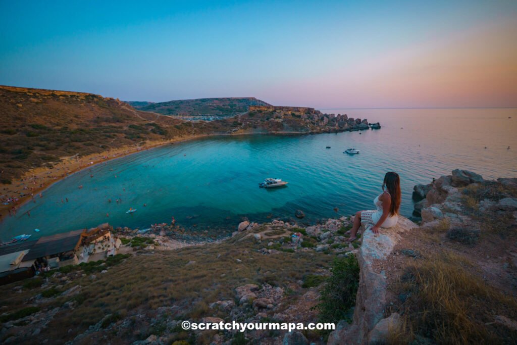 Golden Bay in Malta
