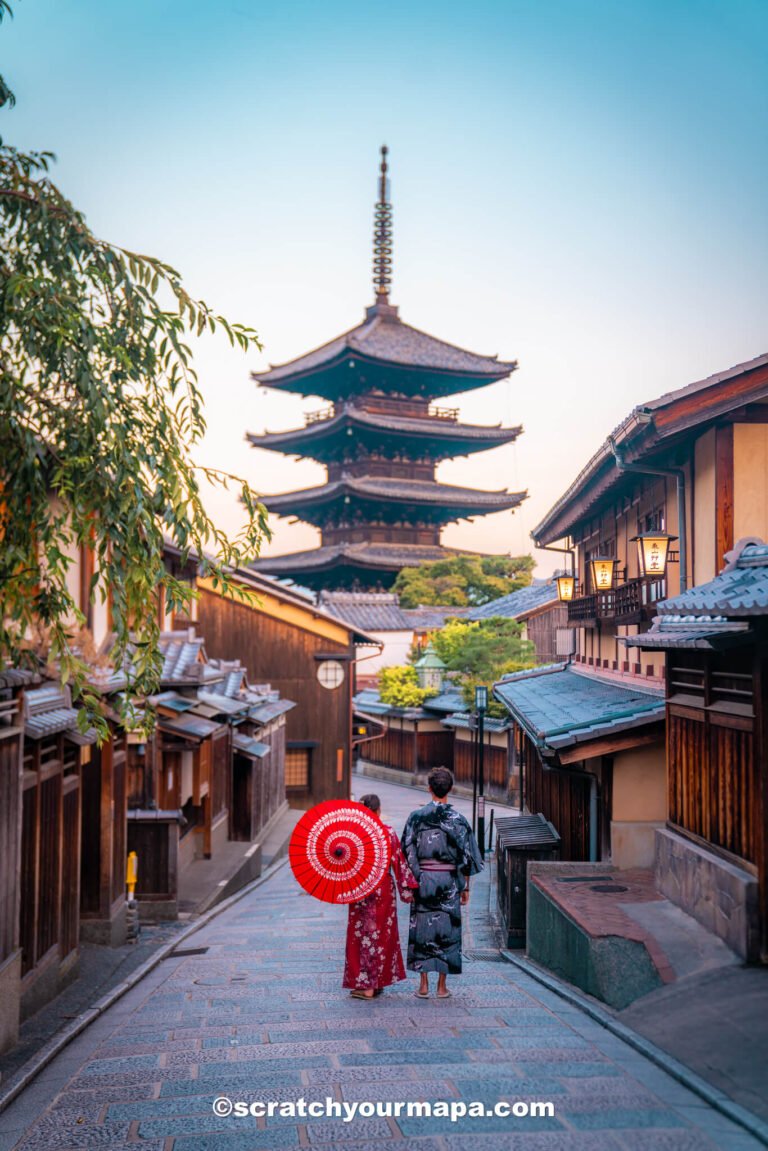 travel guiide for Kyoto, Japan