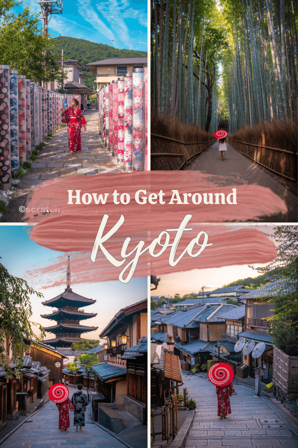 best way to get around Kyoto pins