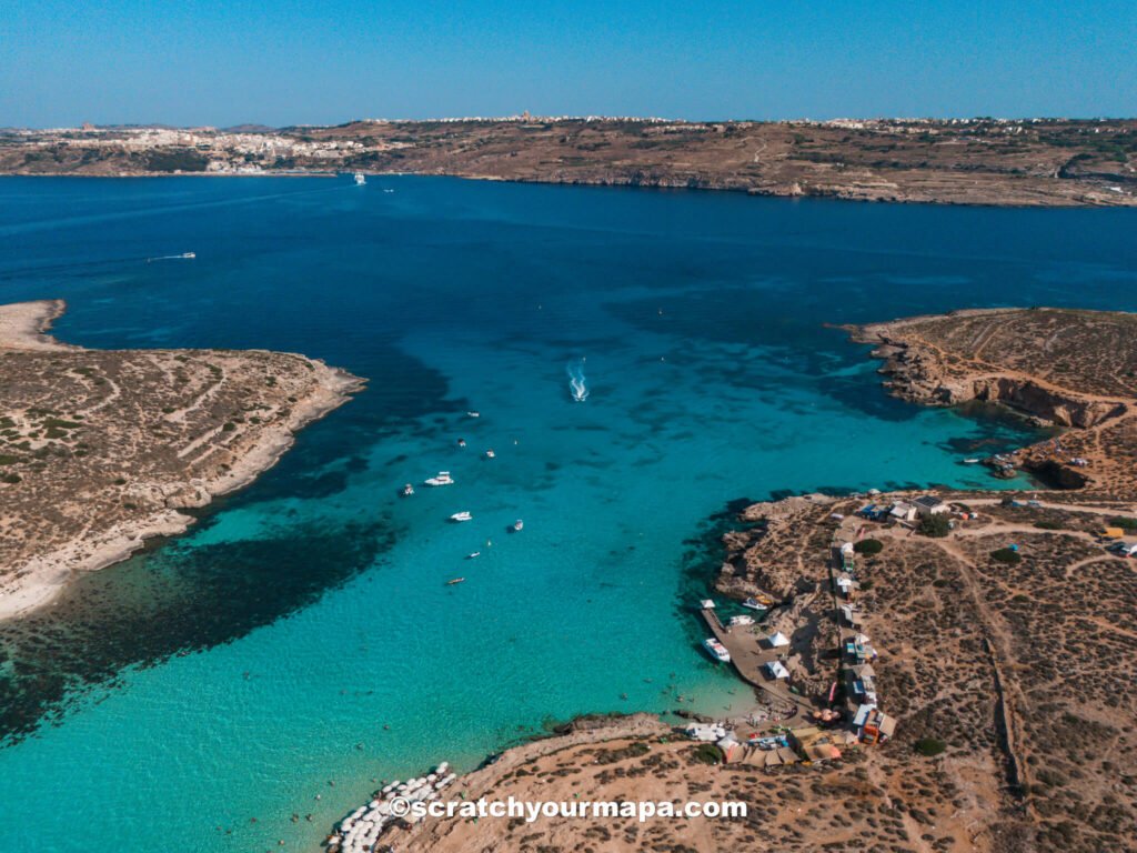 Blue Lagoon on the Island of Comino