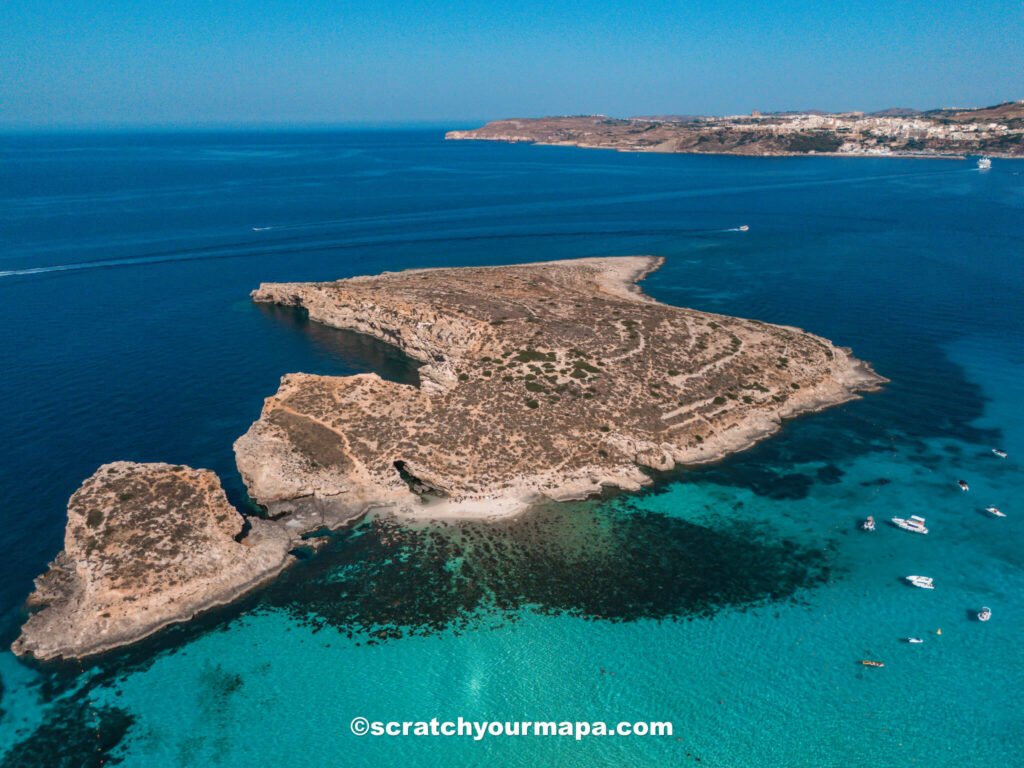 Island of Comino in Malta