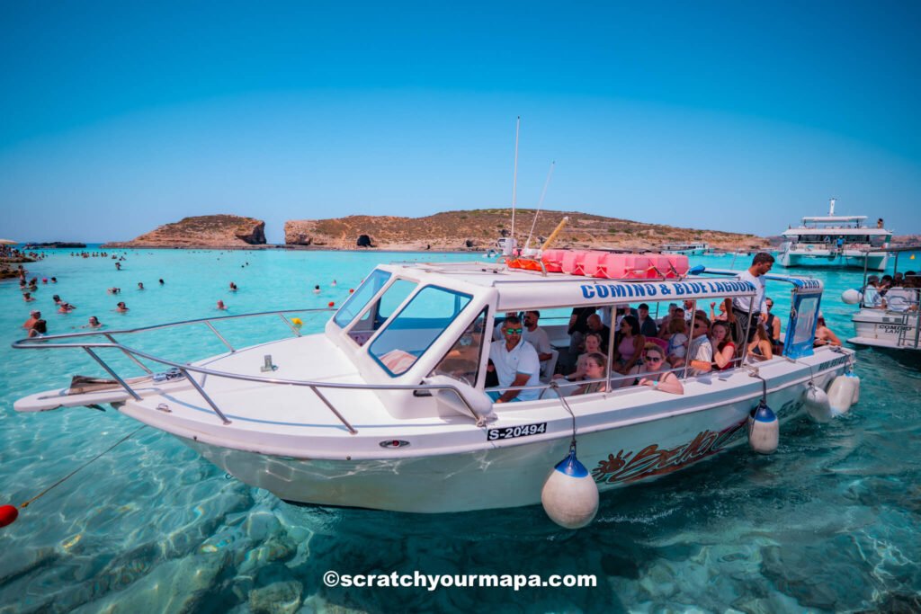 boat to Comino island
