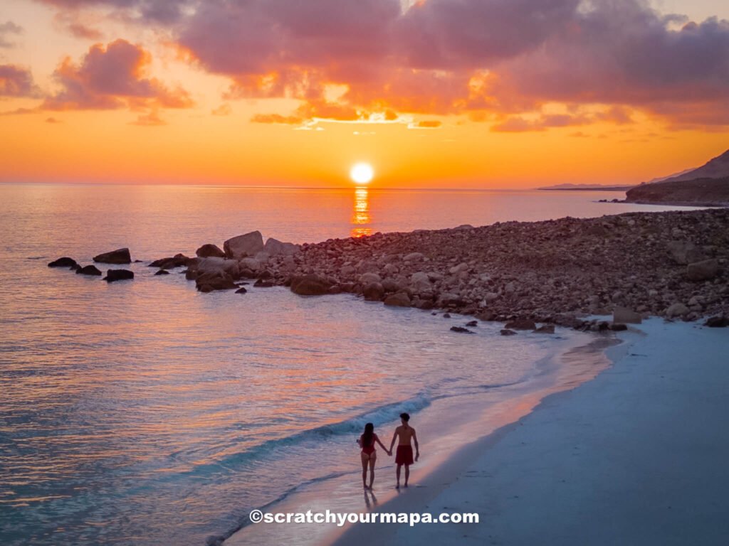 beach in Socotra at sunrise