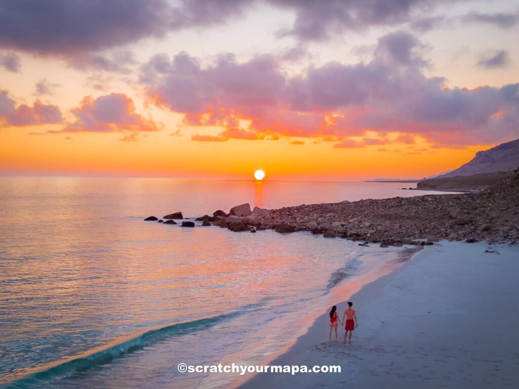 beach in Socotra at sunrise