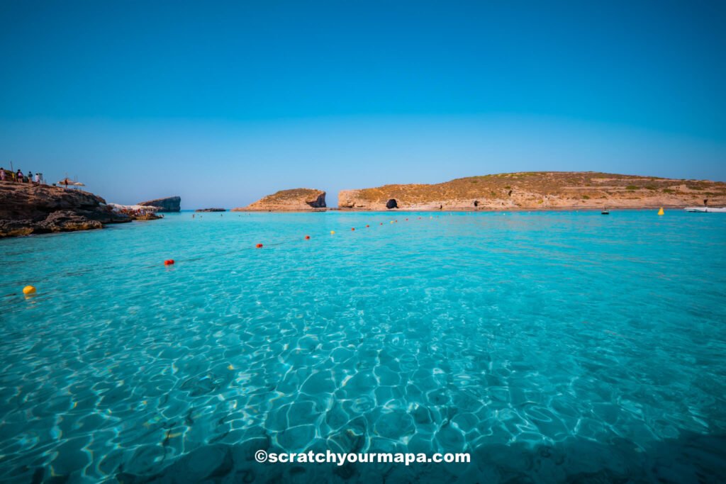 Blue Lagoon on the Island of Comino - one of the most beautiful places in Malta