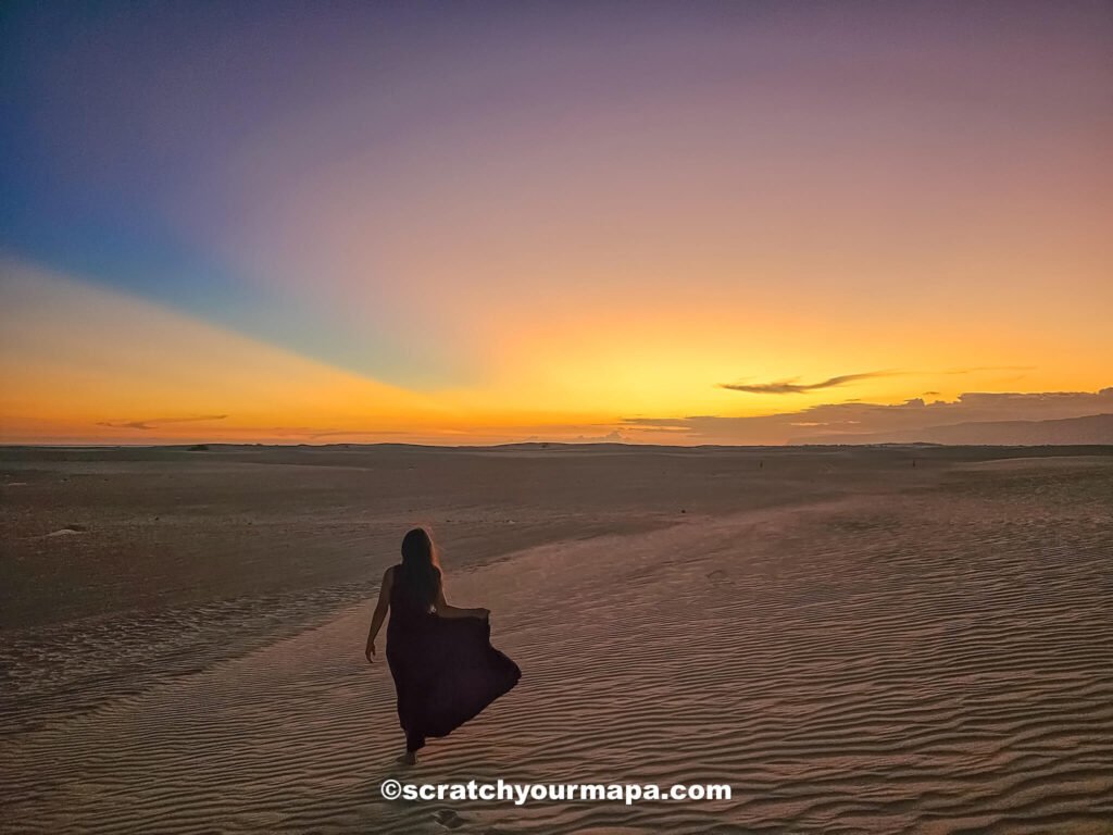 sunset in the dunes of Socotra
